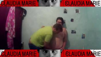 Pushing the fat woman against the wall to dominate her and make her very bitchy. Domination for the obese soup